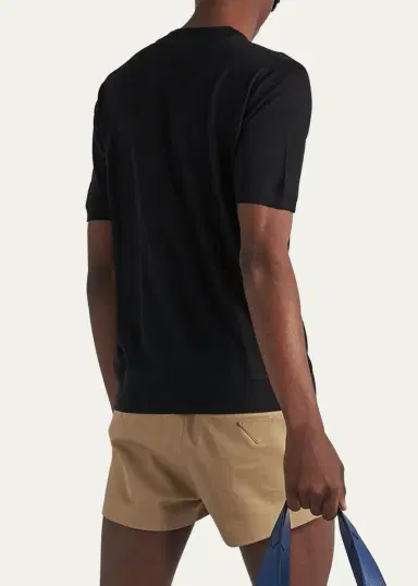 Prada Men's Superfine Wool Logo Sweater | Thumbnail 3
