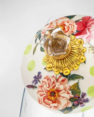 MacKenzie-Childs Cookie Jar with Wildflowers Enamel Lid | Thumbnail 2