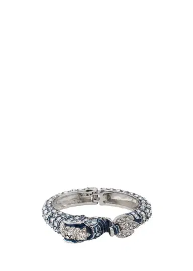 Natasha Accessories Limited Embellished Elephant Hinge Bracelet | Thumbnail 1