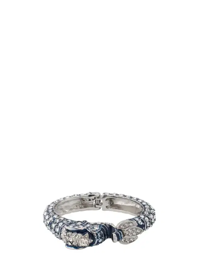 Natasha Accessories Limited Embellished Elephant Hinge Bracelet