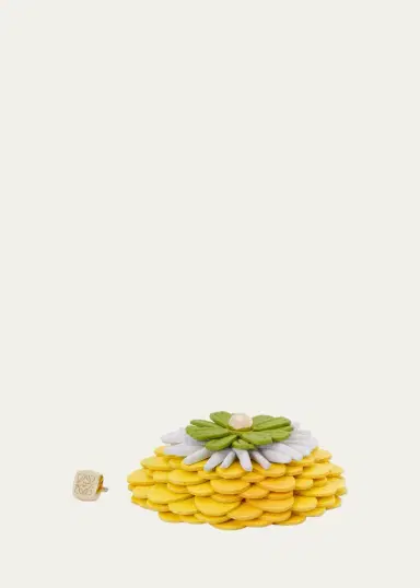 Loewe Flower Leather Pin | Thumbnail 2 Loewe Flower Leather Pin | Thumbnail 2