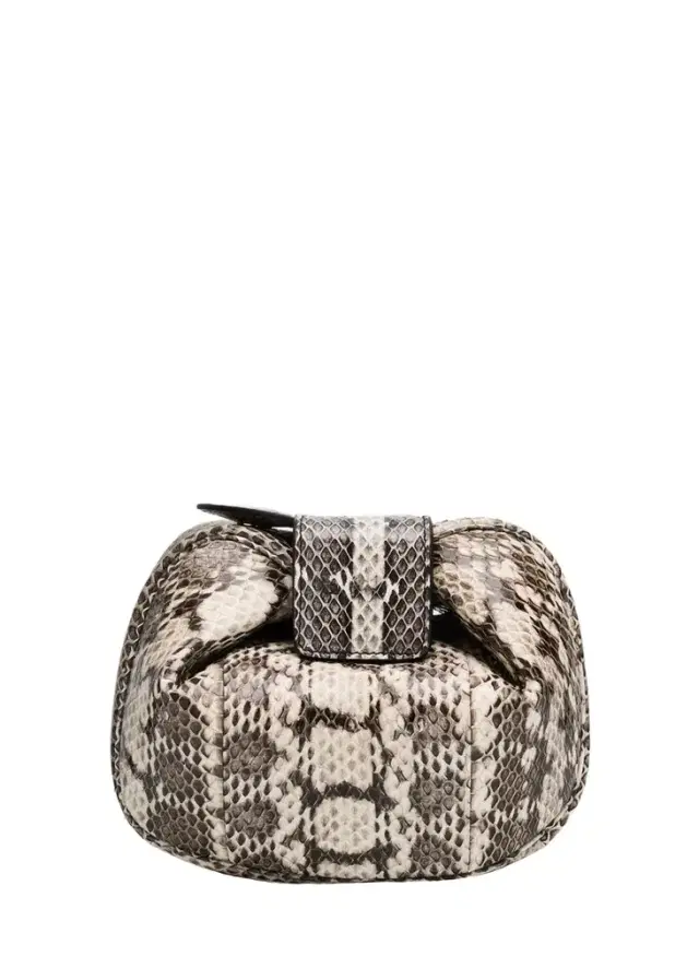 Gabriela Hearst Demi Soft Snakeskin Clutch Bag