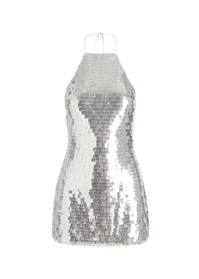 Retrofête Jawa Sequined Halter Mini Dress