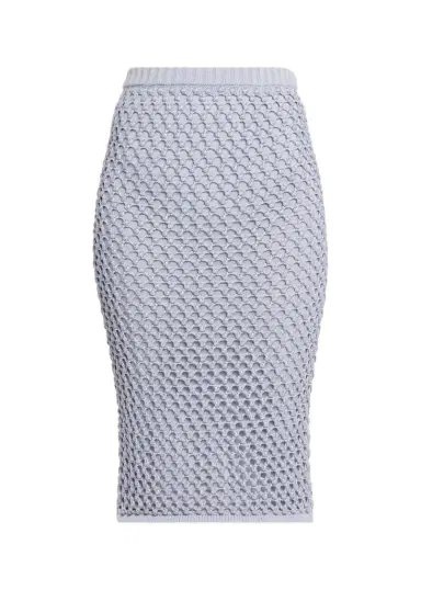 Diotima Spice Crystal Crochet Knit Midi Skirt | Thumbnail 1