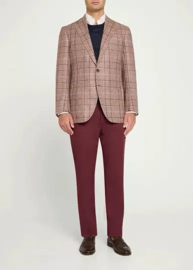 Cesare Attolini Men's Plaid Cashmere Jacket | Thumbnail 7 Cesare Attolini Men's Plaid Cashmere Jacket | Thumbnail 7
