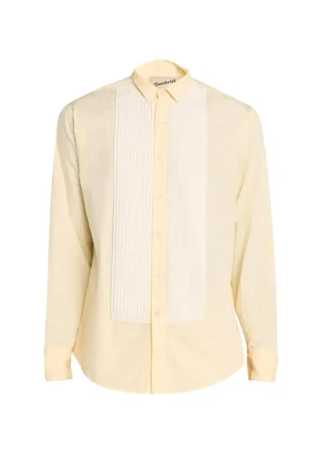 Sanderlak Men's Poplin Plisse French Cuff Tuxedo Dress Shirt