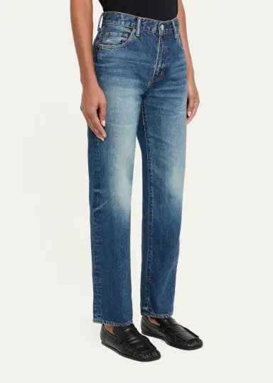 Moussy Vintage Leyde Straight-Leg Jeans | Thumbnail 4 Moussy Vintage Leyde Straight-Leg Jeans | Thumbnail 4
