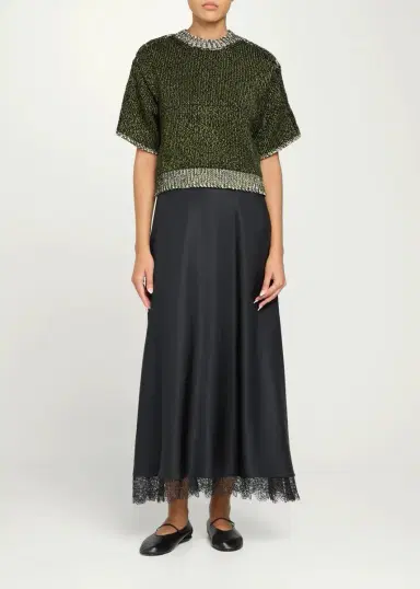 Aisling Camps Mouline Knit Short-Sleeve Perfect T-Shirt | Thumbnail 2