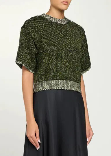 Aisling Camps Mouline Knit Short-Sleeve Perfect T-Shirt | Thumbnail 4