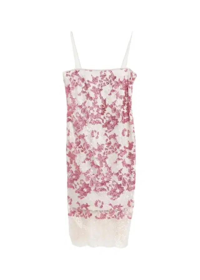 Costarellos Biona Sleeveless Sequined Metallic Lace Midi Dress