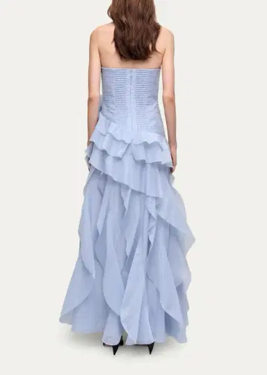 Aje Canyon Strapless Tiered Ruffle Gown | Thumbnail 3