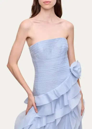 Aje Canyon Strapless Tiered Ruffle Gown | Thumbnail 5