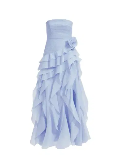 Aje Canyon Strapless Tiered Ruffle Gown | Thumbnail 1
