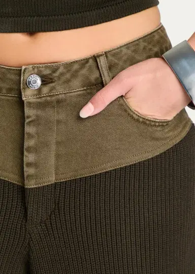 SEROYA Chani Ribbed Straight-Leg Pants | Thumbnail 5 SEROYA Chani Ribbed Straight-Leg Pants | Thumbnail 5