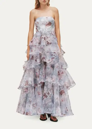 Aje Gabriella Strapless Tiered Ruffle Gown | Thumbnail 2