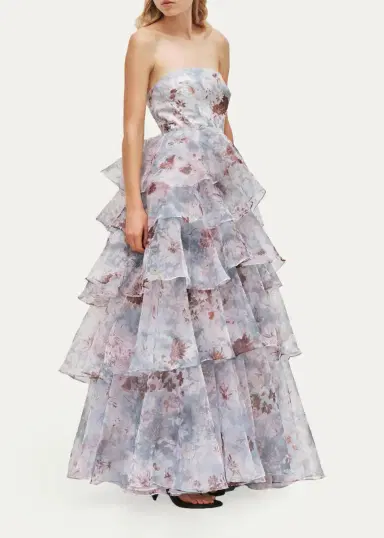 Aje Gabriella Strapless Tiered Ruffle Gown | Thumbnail 4