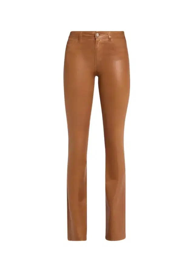 L'Agence Selma High-Rise Coated Sleek Baby Boot Jeans