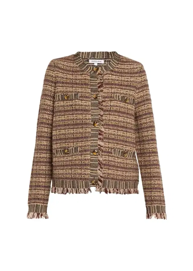Sariyah Striped Wool-Blend Knit Jacket Sariyah Striped Wool-Blend Knit Jacket