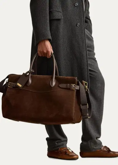 Ralph Lauren Purple Label Men's Bedford Calf-Suede Duffel | Thumbnail 2 Ralph Lauren Purple Label Men's Bedford Calf-Suede Duffel | Thumbnail 2