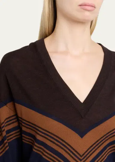 A.L.C. Nicole Chevron Wool Sweater | Thumbnail 5