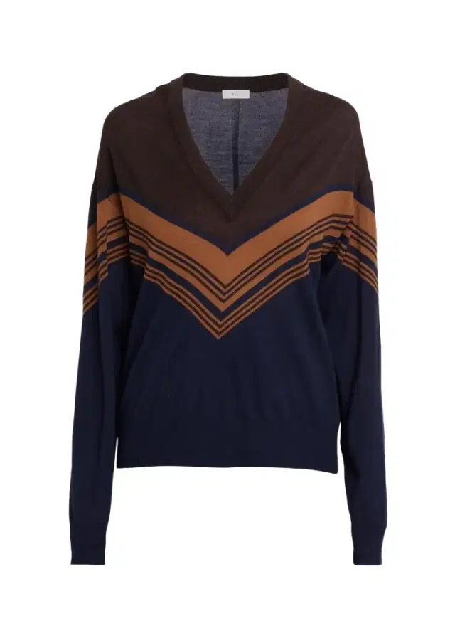 A.L.C. Nicole Chevron Wool Sweater