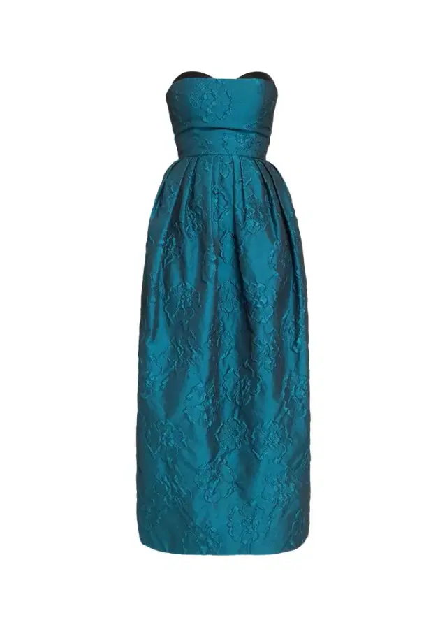 Ulla Johnson Katerina Strapless Jacquard Midi Dress