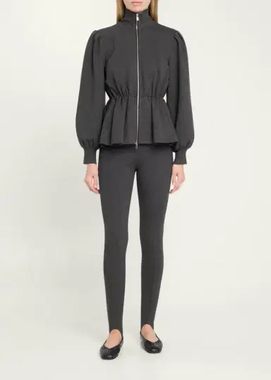 Toccin Ida Zip-Front Peplum Jacket | Thumbnail 2