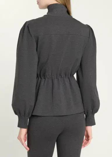 Toccin Ida Zip-Front Peplum Jacket | Thumbnail 3