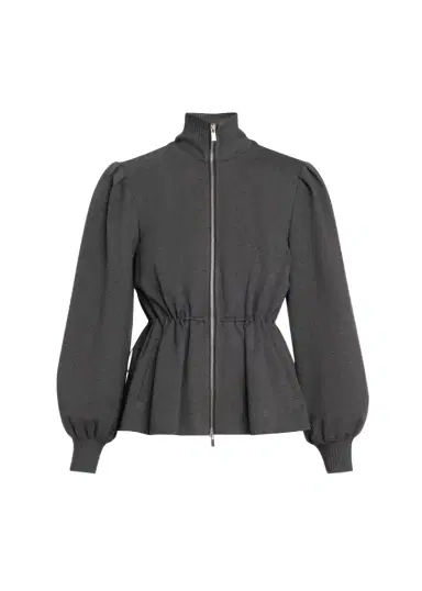 Toccin Ida Zip-Front Peplum Jacket | Thumbnail 1