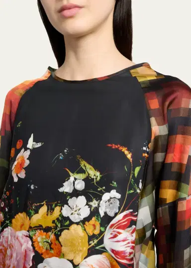 Dries Van Noten Pixel Fruit Print Long-Sleeve Top | Thumbnail 5