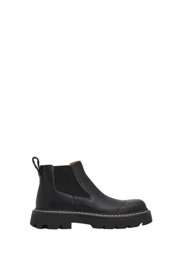 Bottega Veneta Men's Gum Military Leather Chelsea Boots