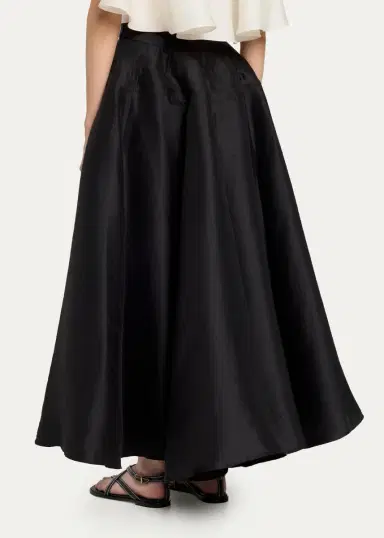 Heirlome Viola Silk Shantung Full Midi Skirt | Thumbnail 3 Heirlome Viola Silk Shantung Full Midi Skirt | Thumbnail 3
