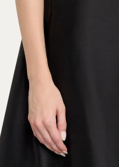 Heirlome Viola Silk Shantung Full Midi Skirt | Thumbnail 5 Heirlome Viola Silk Shantung Full Midi Skirt | Thumbnail 5