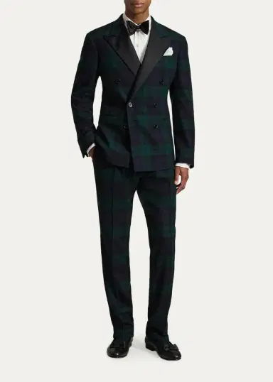 Polo Ralph Lauren Men's Polo Tailored Fit Plaid Tuxedo Jacket | Thumbnail 2 Polo Ralph Lauren Men's Polo Tailored Fit Plaid Tuxedo Jacket | Thumbnail 2