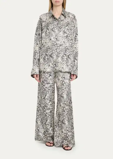 Heirlome x Angelica Morales Wide-Leg Silk Trousers | Thumbnail 2 Heirlome x Angelica Morales Wide-Leg Silk Trousers | Thumbnail 2