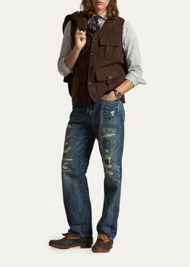 Polo Ralph Lauren Men's Classic Fit Tattersall Twill Shirt | Thumbnail 2