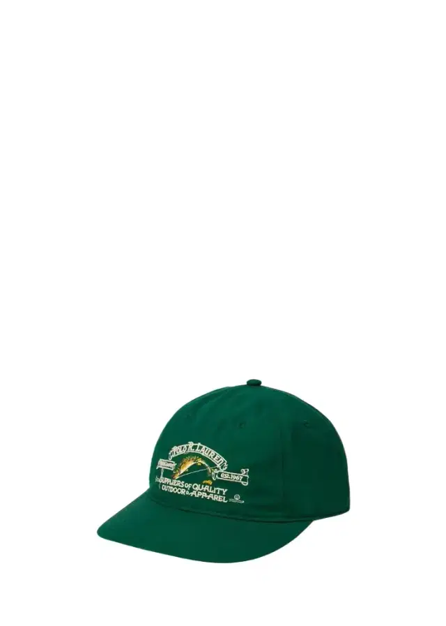 Polo Ralph Lauren Men's Vintage Pine Cotton Faille Fish Baseball Cap