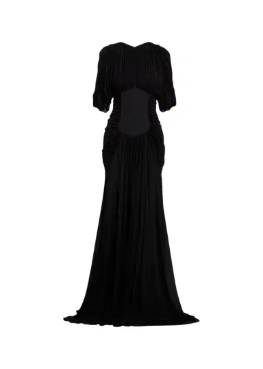 Heirlome Micka Shirred Jersey Short-Sleeve Maxi Dress | Thumbnail 1 Heirlome Micka Shirred Jersey Short-Sleeve Maxi Dress | Thumbnail 1