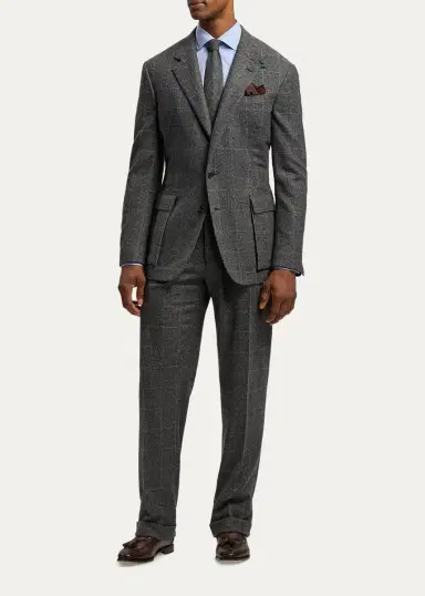 Ralph Lauren Purple Label Men's Paisley Silk Hand-Rolled Pocket Square | Thumbnail 2 Ralph Lauren Purple Label Men's Paisley Silk Hand-Rolled Pocket Square | Thumbnail 2
