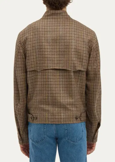 Gabriela Hearst Graham Houndstooth Cashmere & Silk Jacket | Thumbnail 4