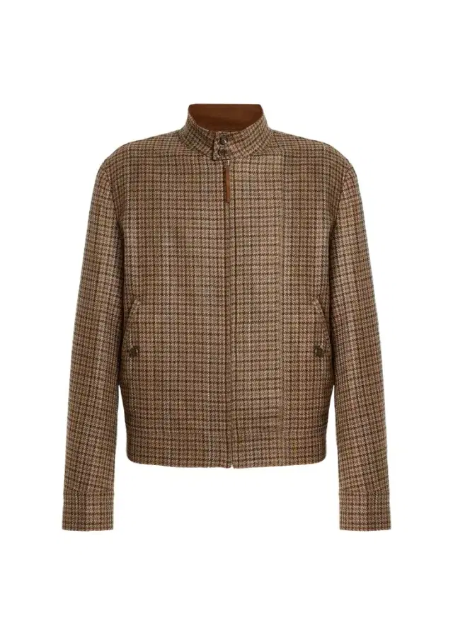 Gabriela Hearst Graham Houndstooth Cashmere & Silk Jacket