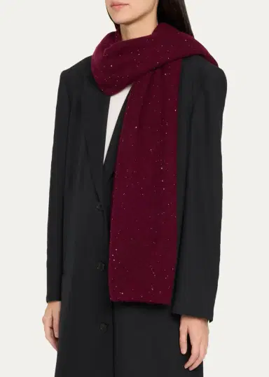 Sofia Cashmere All-Over Sequin Cashmere Scarf | Thumbnail 5