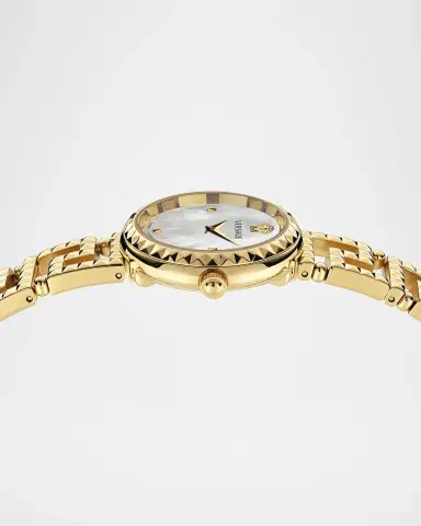 Versace Greca Goddess IP Yellow Gold 28MM Bracelet Watch | Thumbnail 3