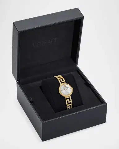 Versace Greca Goddess IP Yellow Gold 28MM Bracelet Watch | Thumbnail 4