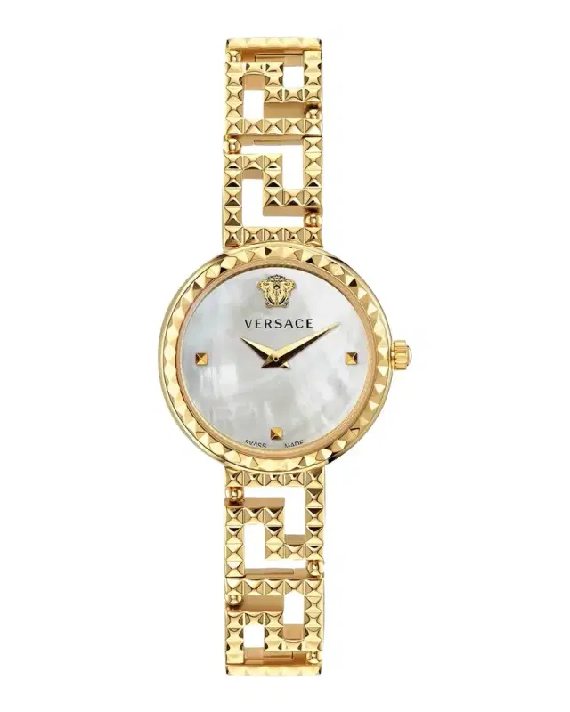 Greca Goddess IP Yellow Gold 28MM Bracelet Watch