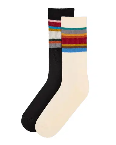 Paul Smith 2-Pack Signature Stripe Sporty Crew Socks | Thumbnail 3