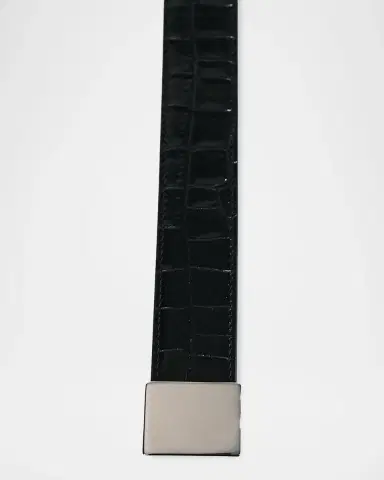 Déhanche Brandt Alligator-Embossed Leather Belt | Thumbnail 3 Déhanche Brandt Alligator-Embossed Leather Belt | Thumbnail 3