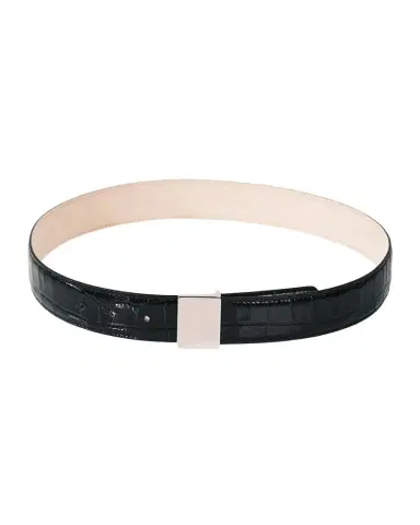 Déhanche Brandt Alligator-Embossed Leather Belt | Thumbnail 1 Déhanche Brandt Alligator-Embossed Leather Belt | Thumbnail 1