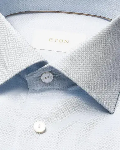 Eton Elevated Textured Cotton Slim-Fit Shirt | Thumbnail 2 Eton Elevated Textured Cotton Slim-Fit Shirt | Thumbnail 2