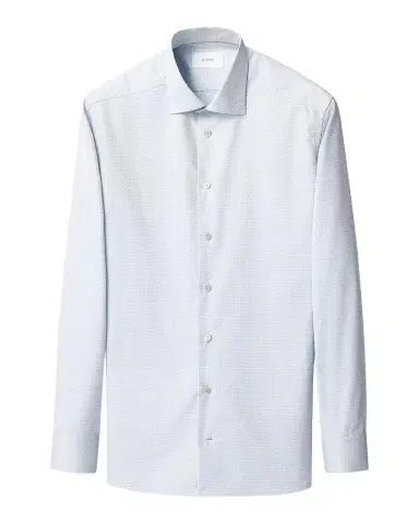 Eton Elevated Textured Cotton Slim-Fit Shirt | Thumbnail 1 Eton Elevated Textured Cotton Slim-Fit Shirt | Thumbnail 1